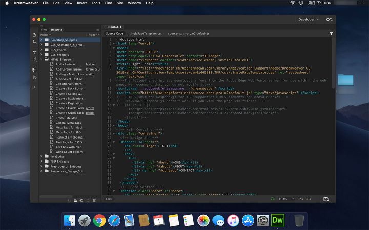 Adobe Dreamweaver CC全系列激活版一键下载安装教程 [DW2018-2020版本][Win/Mac]