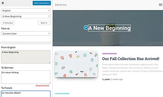 轻松创建 WordPress 中英文多语言网站 轻松创建 WordPress 中英文多语言网站