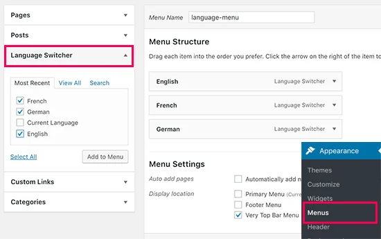 轻松创建 WordPress 中英文多语言网站 轻松创建 WordPress 中英文多语言网站