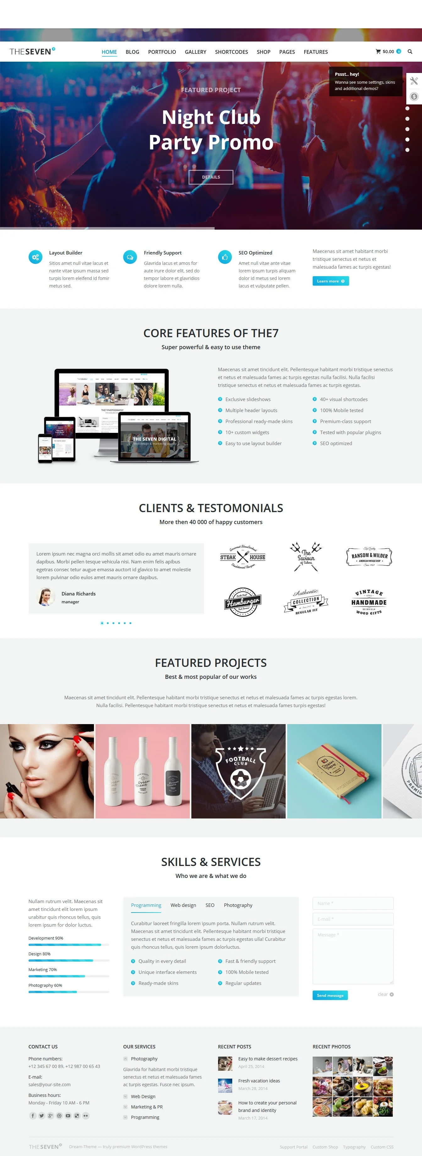 The7 多用途企业集团网站WordPress汉化主题