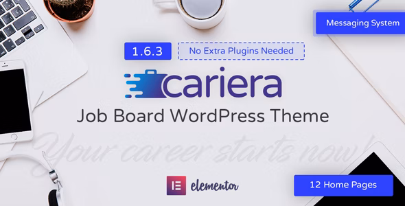 Cariera - 招聘求职人才市场工作发布网站WordPress模板 Cariera - 招聘求职人才市场工作发布网站WordPress模板