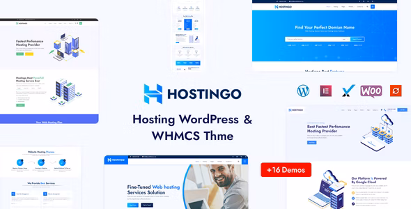 Hostingo – WHMCS 主机域名托管运营商网站WP模板 – v2.0