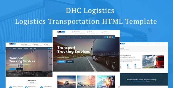 DHC | Logistics Transportation 物流运输HTML模板