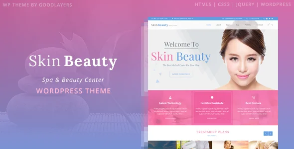 Skin Beauty – 美容温泉沙龙WordPress主题