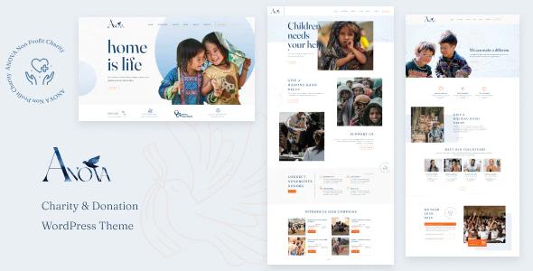 Anova - 慈善捐赠公益非盈利网站WordPress主题
