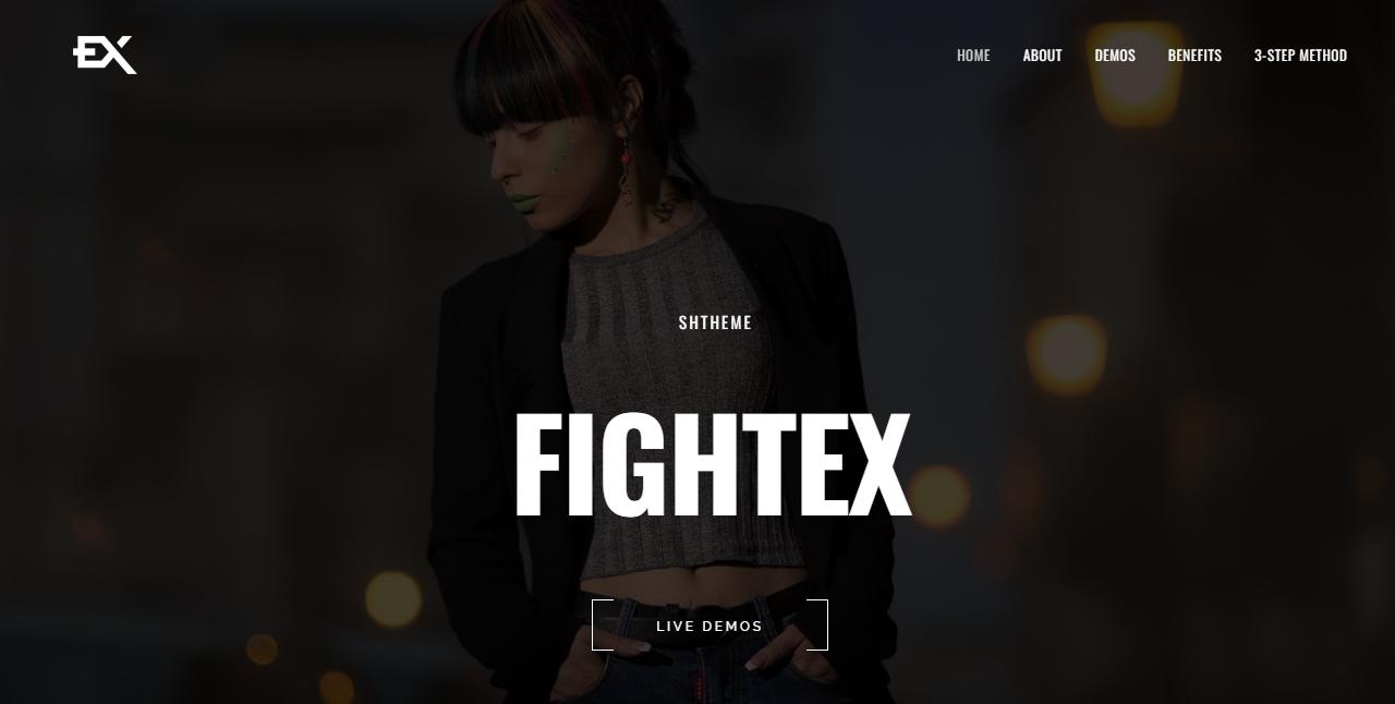 Fightex - 作品轮播展示相册模板WordPress主题