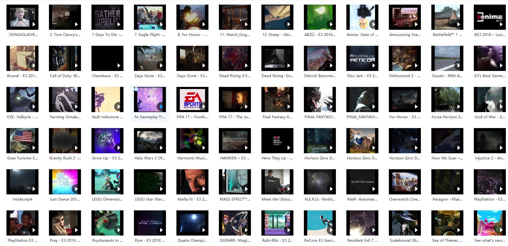 480G高清/超清4K游戏动画CG素材 [约12000款视频]