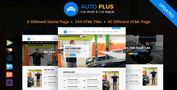 Auto Plus – 汽车修理美容HTML模板