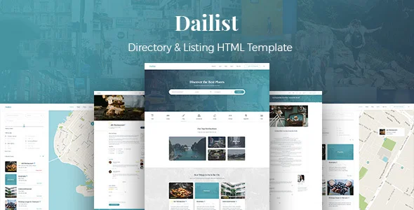 Dailist - 商家目录列表HTML模板 Dailist - 商家目录列表HTML模板