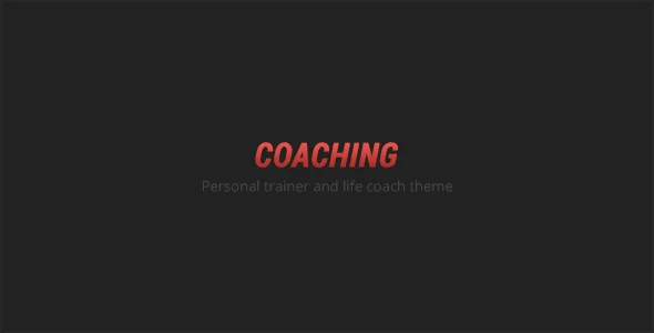 COACHING – 个人教练HTML模板
