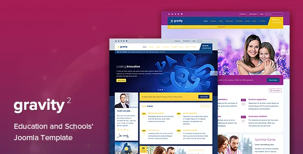 Gravity – 培训教育学校Joomla模板