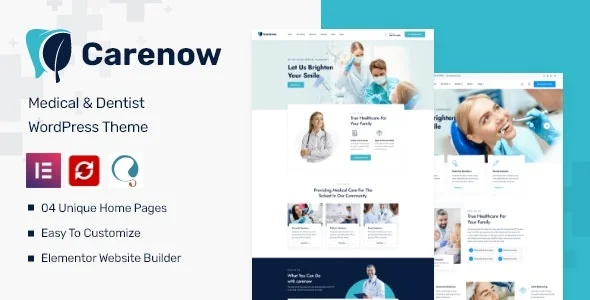 Carenow – 医疗牙医诊所口腔网站WordPress主题 Carenow – 医疗牙医诊所口腔网站WordPress主题