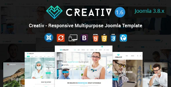 Creativ – 响应式多用途Joomla模板