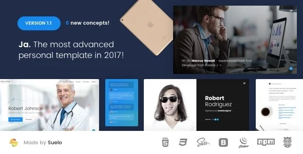 Ja - 高级个人简历/CV vCard模板 Ja - 高级个人简历/CV vCard模板