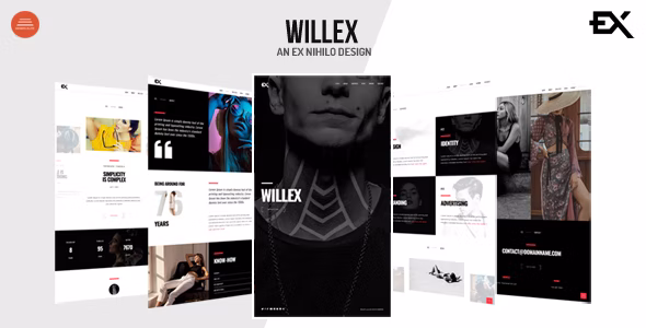 Willex – 作品展示网站简约风格WordPress模板