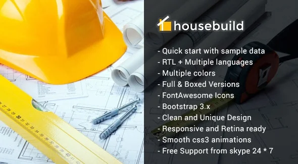 Housebuild - 商业建筑Joomla主题