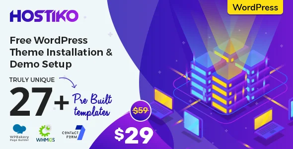 Hostiko WHMCS主机空间WordPress主题