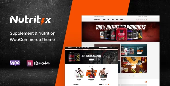 Nutritix – 补充剂营养素健美商品网站WooCommerce主题