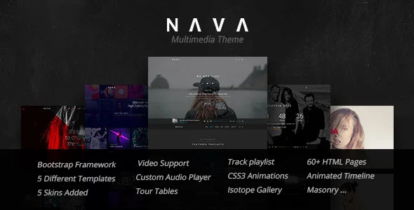 Nava – 音乐乐队HTML模板