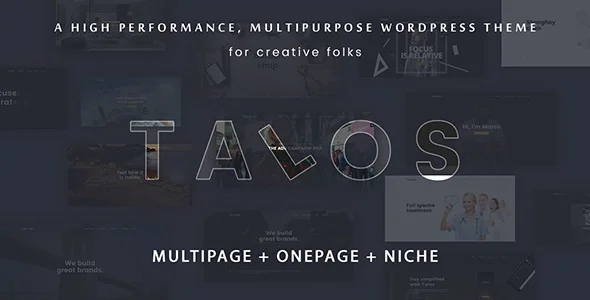 Talos – 创意多用途企业网站模板WordPress主题