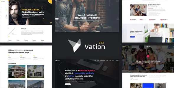 Vation v1.1 – 响应式多用途HTML5模板