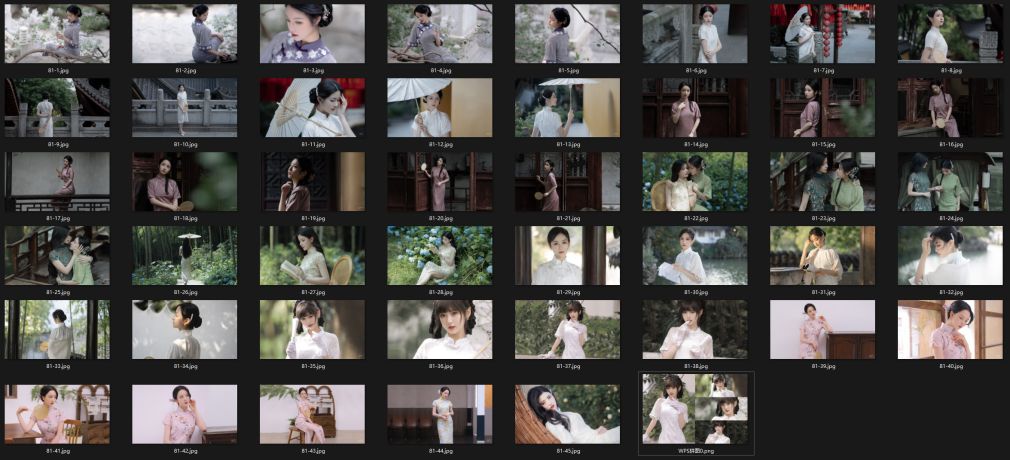 45张精选美女旗袍风4K电脑壁纸 164M