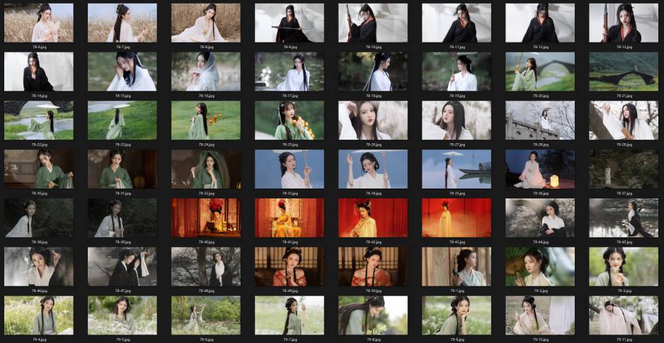 255张汉服国风4K美女电脑壁纸 985M