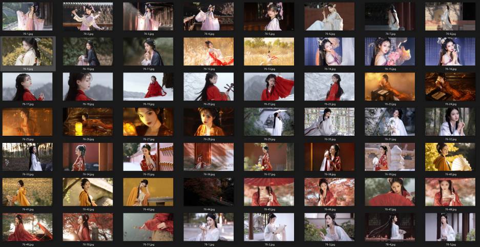 255张汉服国风4K美女电脑壁纸 985M