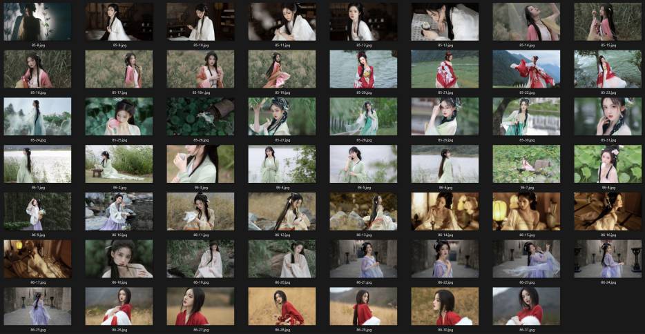 255张汉服国风4K美女电脑壁纸 985M