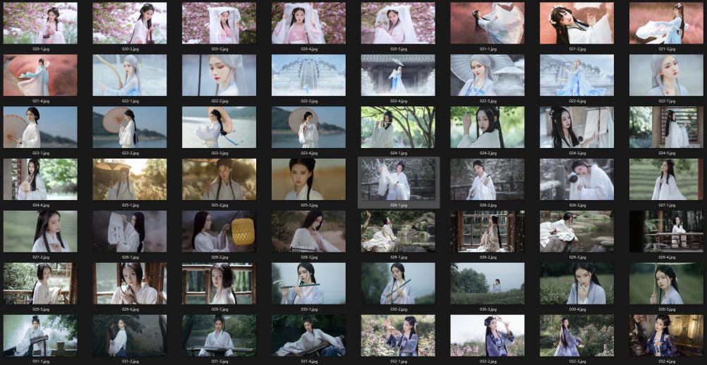 322张汉服国风美女4K壁纸电脑壁纸 1.33G