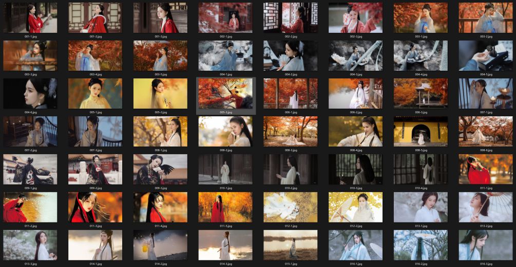 322张汉服国风美女4K壁纸电脑壁纸 1.33G