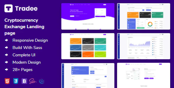 Tradee - 区块链加密货币网站 HTML 模板
