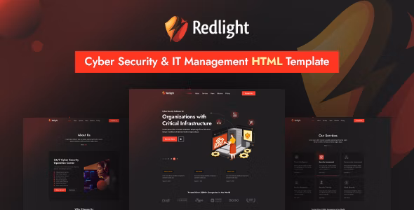 Redlight - 网络安全检测运维IT管理HTML模板 Redlight - 网络安全检测运维IT管理HTML模板