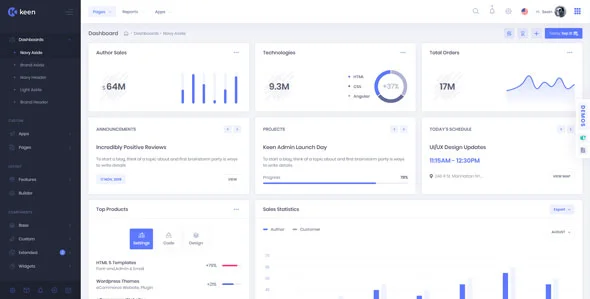 Keen – 终极响应式管理后台HTML模板 – v3.0.3