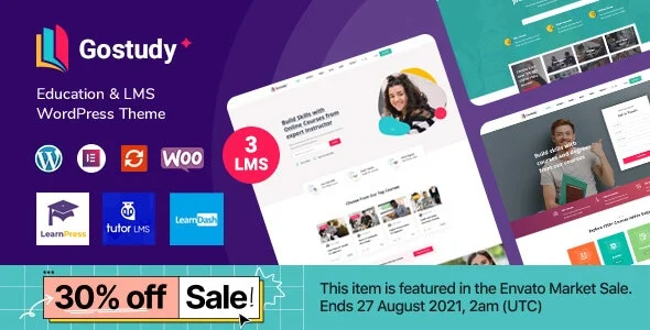 Gostudy – 远程教育网上课程教学WordPress模板