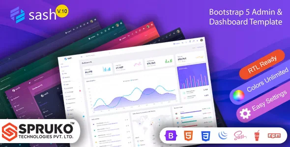 Sash – Bootstrap 5 管理仪表板模板