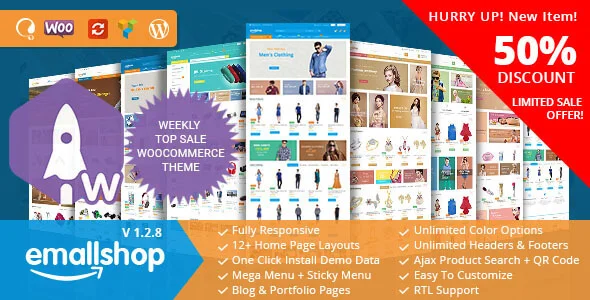 EmallShop - 响应式多用途WooCommerce主题 - v2.3.7