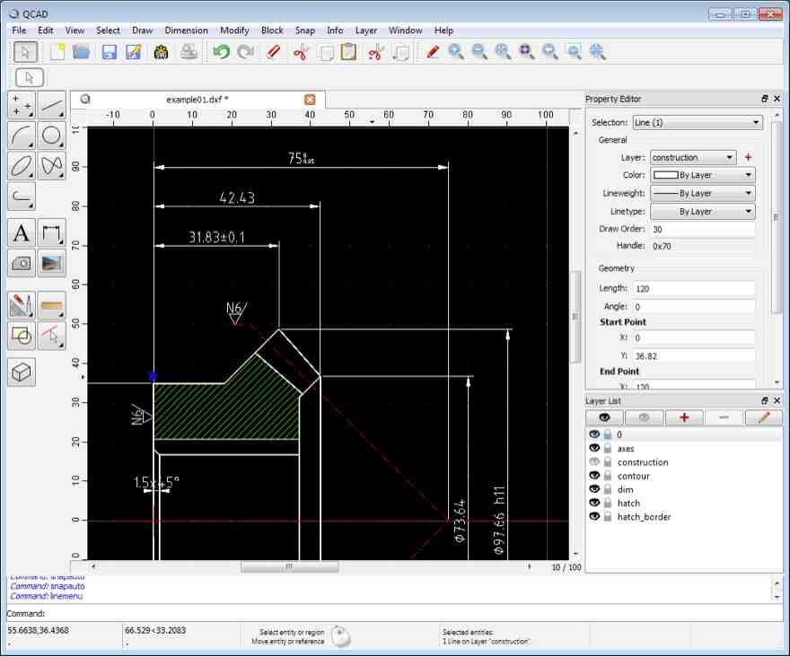 QCAD 社区版 - 免费开源的 CAD 软件，AutoCAD 的免费替代品