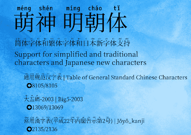 【萌神拼音体】一款用于学习中国汉字的拼音字体 【萌神拼音体】一款用于学习中国汉字的拼音字体