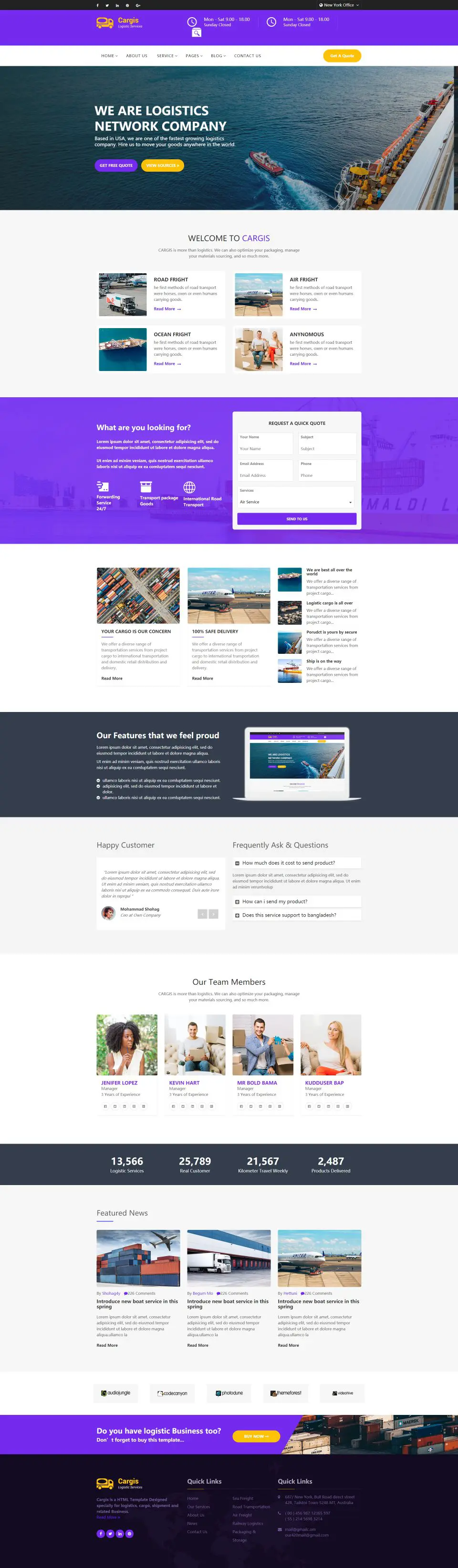 Cargis 搬家物流公司网站HTML模板 Cargis 搬家物流公司网站HTML模板