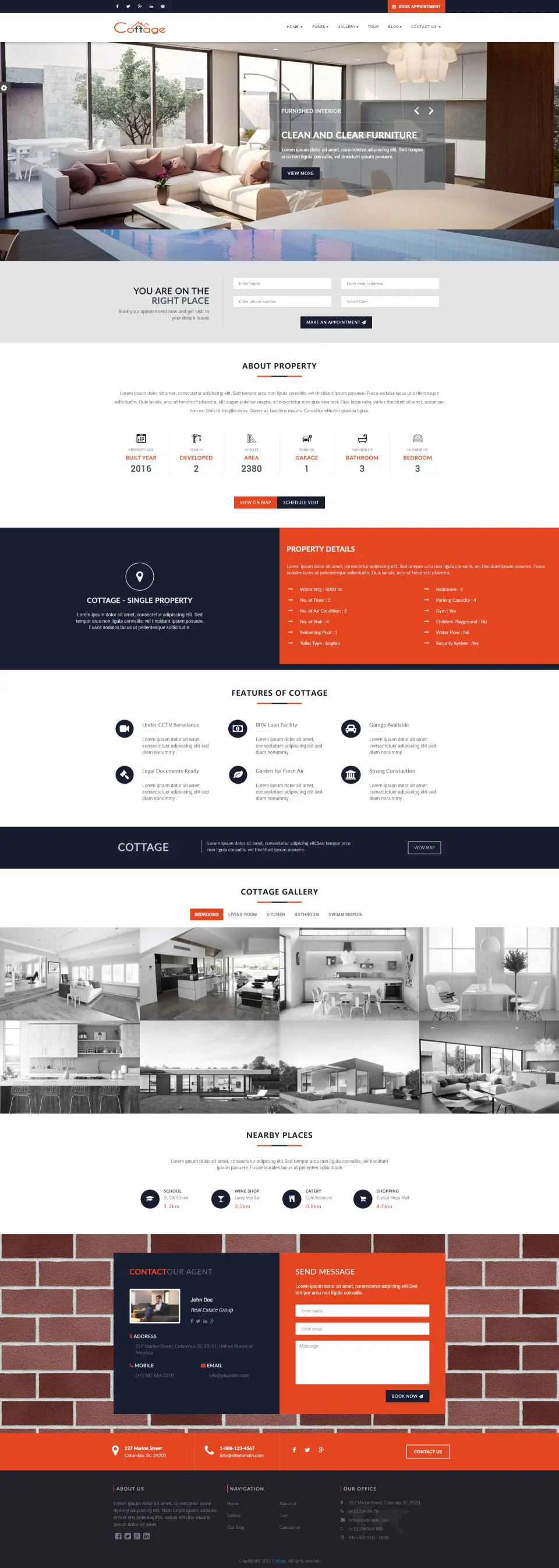 Cottage 基于Bootstrap4的房屋中介HTML5模板