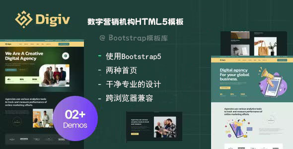 Digiv 大气数字营销机构HTML模板