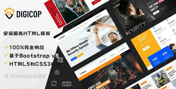 Digicop 安全和监控设备安装服务HTML模板