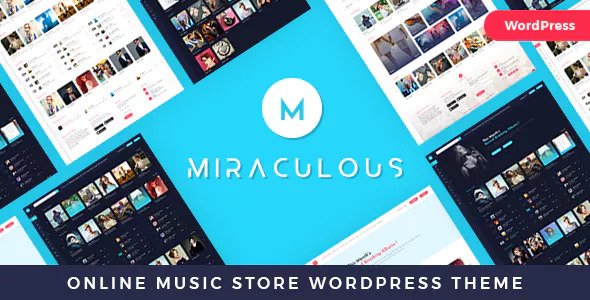 Miraculous 在线视频音乐商店WordPress主题