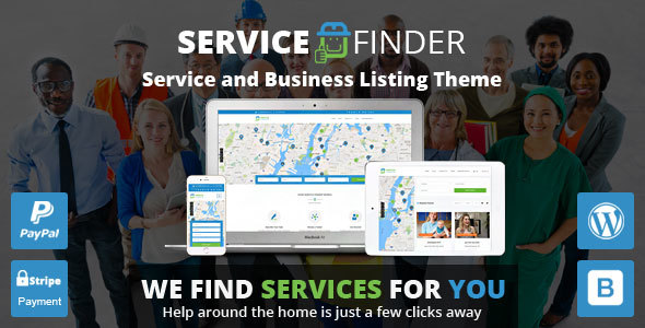 Service Finder 商家服务目录网站WordPress主题 v4.0 Service Finder 商家服务目录网站WordPress主题 v4.0