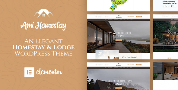 Ami Homestay 旅游酒店名宿预定网站 WordPress 模板 v1.1.0