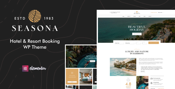 Seasona 酒店预定客房旅游网站 WordPress 模板 v1.4.4 Seasona 酒店预定客房旅游网站 WordPress 模板 v1.4.4