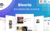 Blooria-响应设计博客HTML模板带电商页面