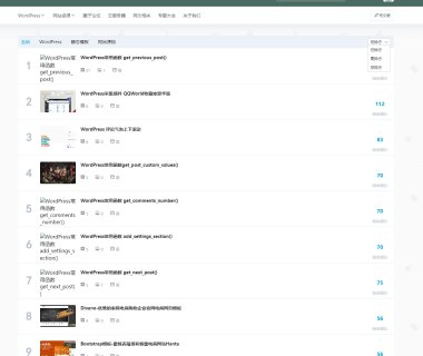 WordPress B2主题全站文章排行榜插件