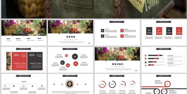 唯美工作汇报通用PPT模板